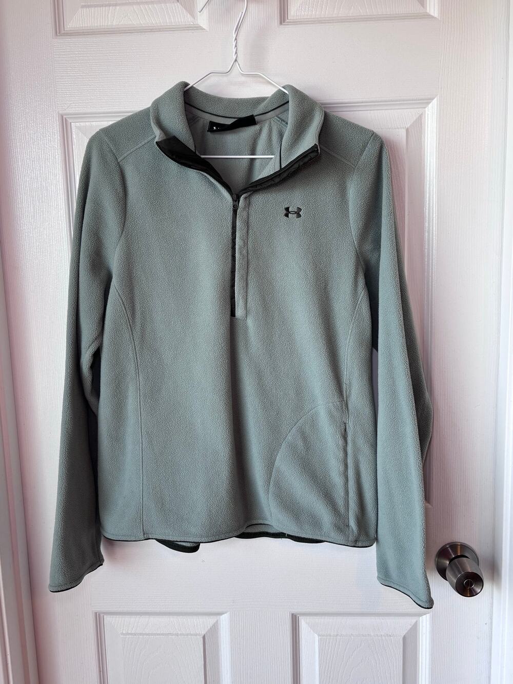 Under Armour Polartec Fleece 1/2 Zip Pullover Women’s Medium Sage Green